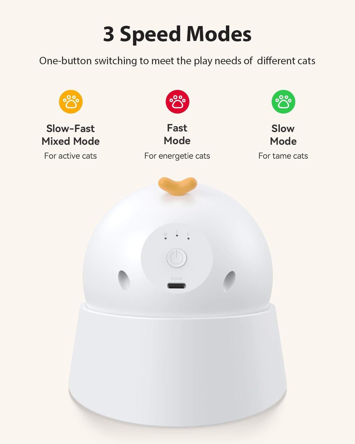 Auto Laser Cat Toys for Indoor Cats,Upgraded Interactive Cat Toy with Magnetic Base,3 Speed Modes & Auto Sleep,Rechargeable Interactive Cat Toys for Bored Indoor